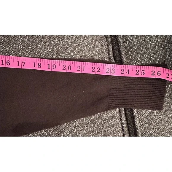 A New Day Women's Open Front Duster Long Cardigan Brown Size Medium New Sweater - Picture 10 of 12